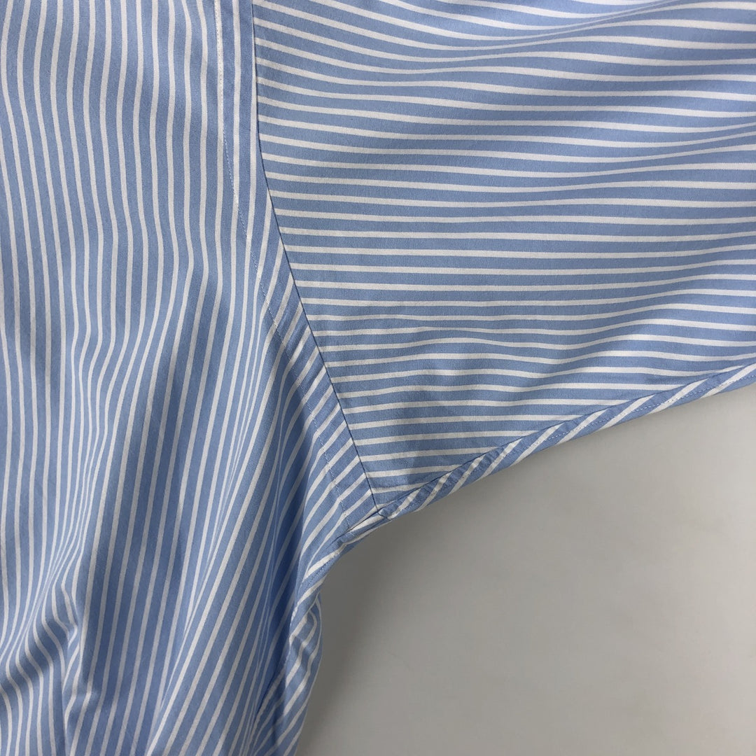 Ralph Lauren Golf Long-Sleeve Button-Down Striped Shirt, Men's Size XL (approx.) cotton Blue type light blue Vintage Second Hand