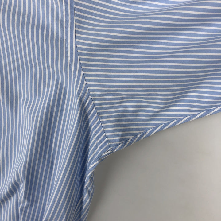 Ralph Lauren Golf Long-Sleeve Button-Down Striped Shirt, Men's Size XL (approx.) cotton Blue type light blue Vintage Second Hand