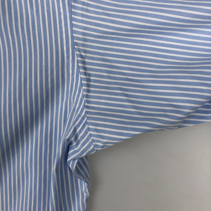 Ralph Lauren Golf Long-Sleeve Button-Down Striped Shirt, Men's Size XL (approx.) cotton Blue type light blue Vintage Second Hand