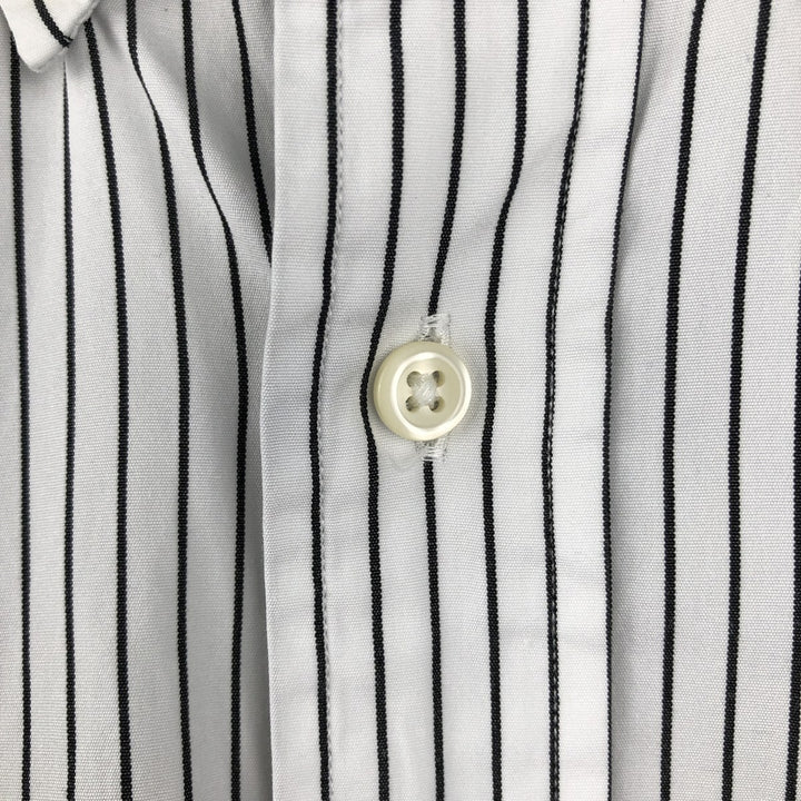 Ralph Lauren Classic Fit Long Sleeve Button Down Striped Shirt, Men's Size L cotton black type Vintage Second Hand
