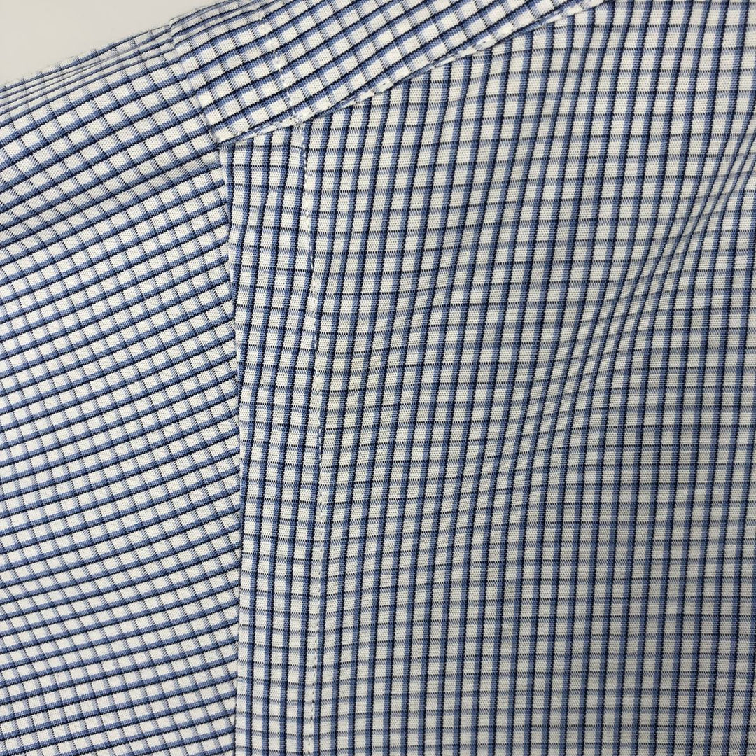 Ralph Lauren YARMOUTH Long Sleeve Button-Down Check Shirt, Men's Size L cotton blue type Vintage Second Hand