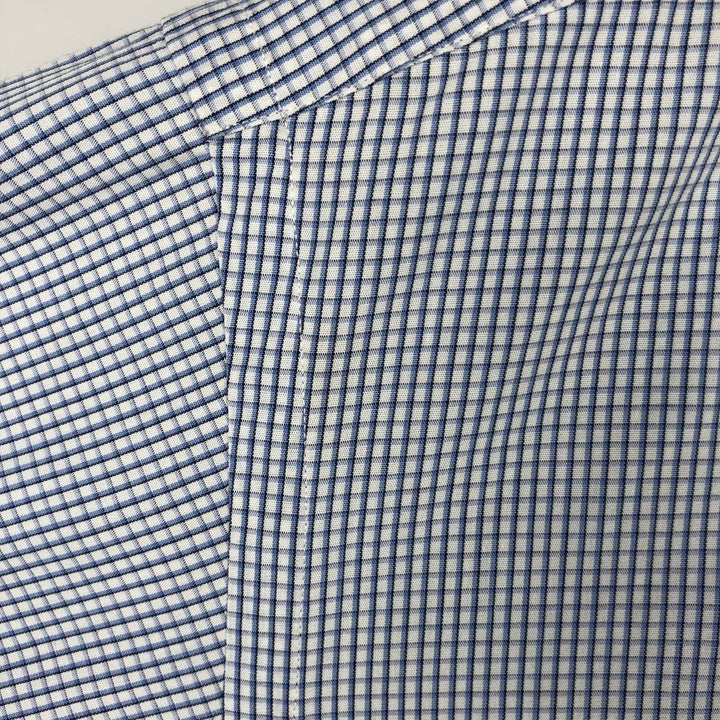 Ralph Lauren YARMOUTH Long Sleeve Button-Down Check Shirt, Men's Size L cotton blue type Vintage Second Hand
