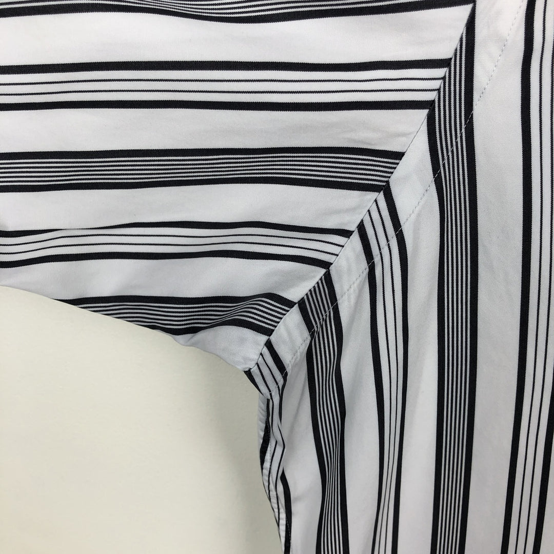 Ralph Lauren POLO by Ralph Lauren CLASSIC FIT Multi-stripe Long-Sleeve Button-Down Stripe Shirt, Men's Size L (approx.) cotton white type Vintage Second Hand