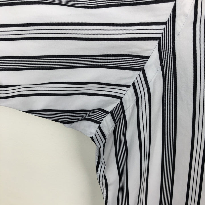 Ralph Lauren POLO by Ralph Lauren CLASSIC FIT Multi-stripe Long-Sleeve Button-Down Stripe Shirt, Men's Size L (approx.) cotton white type Vintage Second Hand