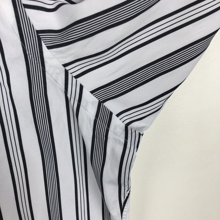 Ralph Lauren POLO by Ralph Lauren CLASSIC FIT Multi-stripe Long-Sleeve Button-Down Stripe Shirt, Men's Size L (approx.) cotton white type Vintage Second Hand