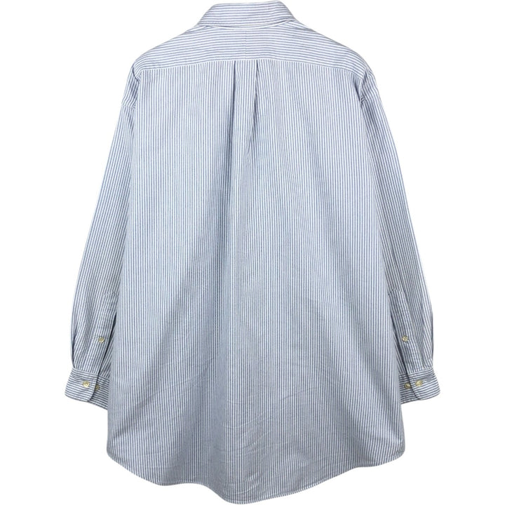 Ralph Lauren YARMOUTH Long Sleeve Button-Down Striped Shirt, Men's XL cotton white type Vintage Second Hand