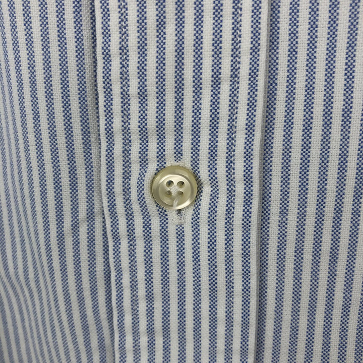 Ralph Lauren YARMOUTH Long Sleeve Button-Down Striped Shirt, Men's XL cotton white type Vintage Second Hand