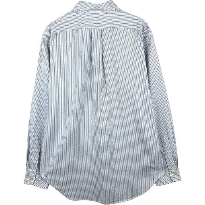 Ralph Lauren Classic Fit Long Sleeve Button Down Striped Shirt Men's Size L cotton white type Vintage Second Hand