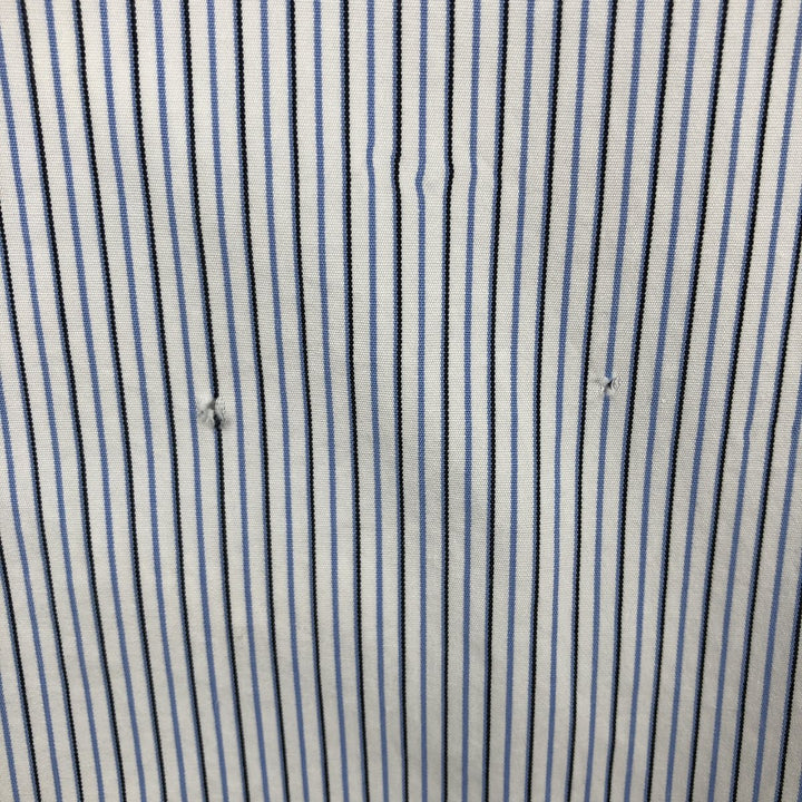 Ralph Lauren Classic Fit Long Sleeve Button Down Striped Shirt Men's Size L cotton white type Vintage Second Hand