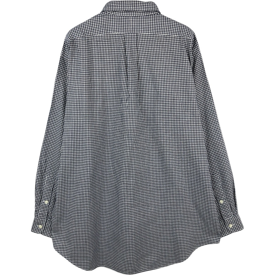 Ralph Lauren BLAKE Gingham Check Long Sleeve Button-Down Check Shirt, Men's Size L cotton white type Vintage Second Hand