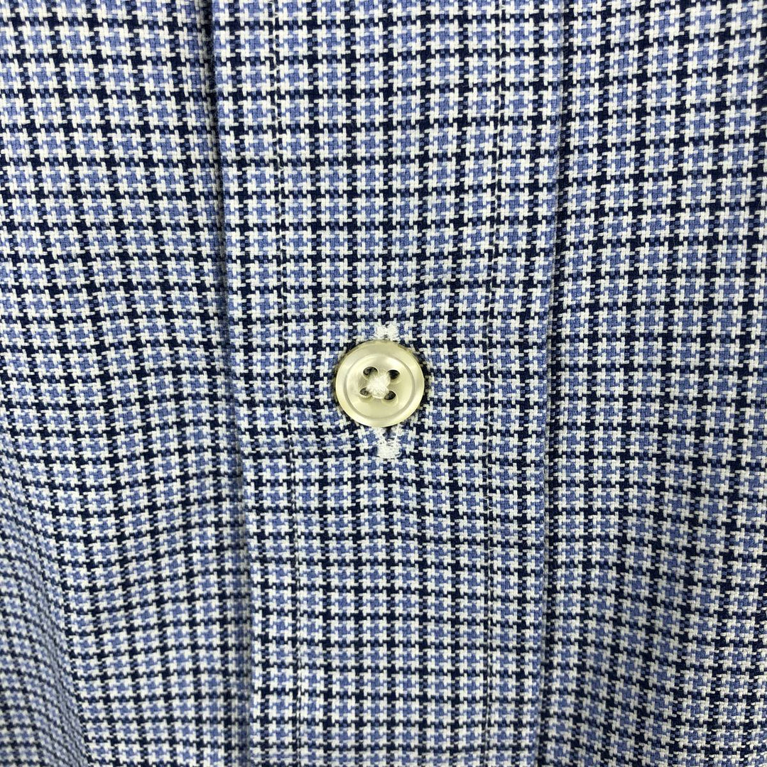 Ralph Lauren YARMOUTH Long Sleeve Button Down Check Shirt Men's XXL cotton blue type Vintage Second Hand