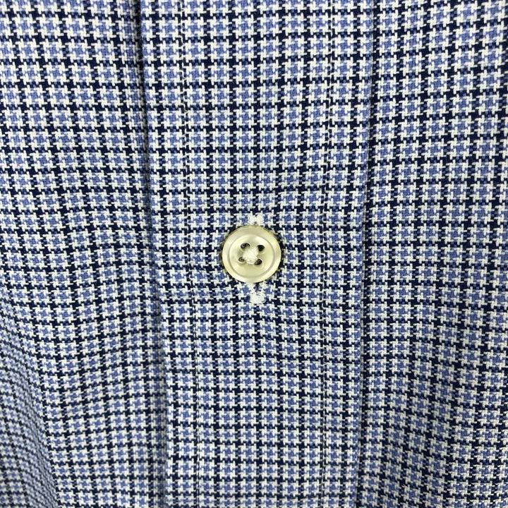 Ralph Lauren YARMOUTH Long Sleeve Button Down Check Shirt Men's XXL cotton blue type Vintage Second Hand