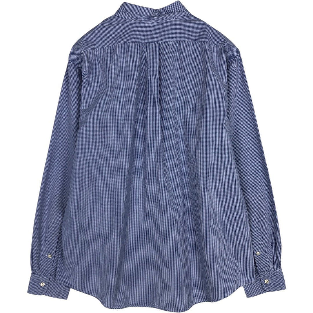 Ralph Lauren CUSTOM FIT long sleeve button down check shirt men's XL size cotton blue type Vintage Second Hand
