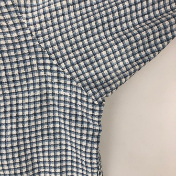 Ralph Lauren BLAKE long sleeve button down check shirt, men's size M cotton blue type Vintage Second Hand