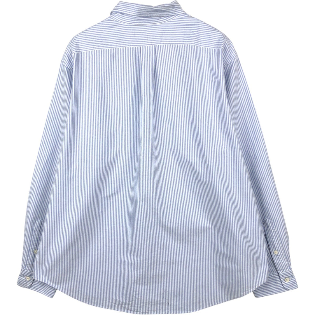 Ralph Lauren Classic Fit Long Sleeve Button Down Striped Shirt Men's XL cotton white type Vintage Second Hand
