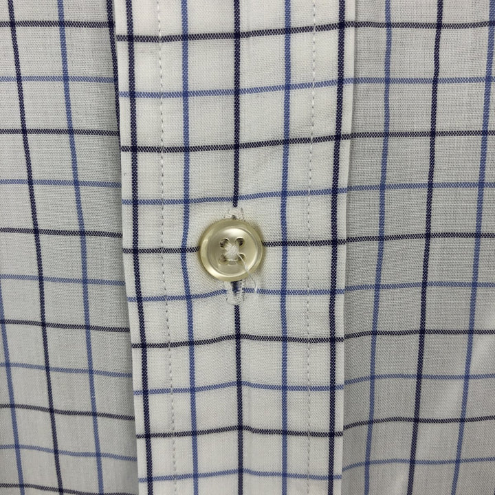 Ralph Lauren POLO by Ralph Lauren ANDREW long sleeve cotton check shirt, men's size L cotton white type Vintage Second Hand