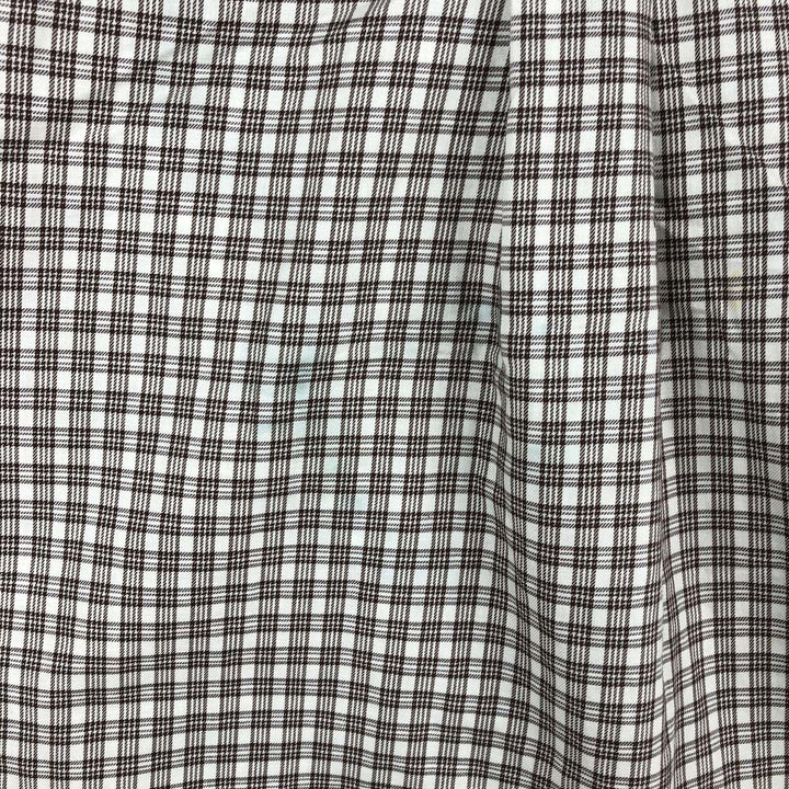 Ralph Lauren YARMOUTH Long Sleeve Button-Down Check Shirt, Men's Size M cotton brown type Vintage Second Hand