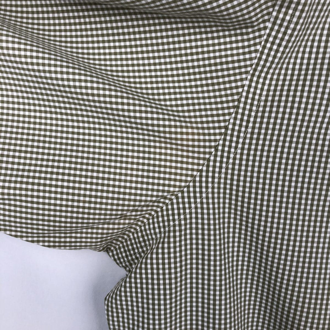 Ralph Lauren Classic Fit Gingham Check Long Sleeve Button-Down Check Shirt, Men's Size L cotton white type Vintage Second Hand
