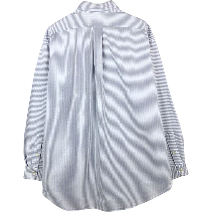 Ralph Lauren BLAKE long sleeve button-down striped shirt, men's size L cotton white type Vintage Second Hand