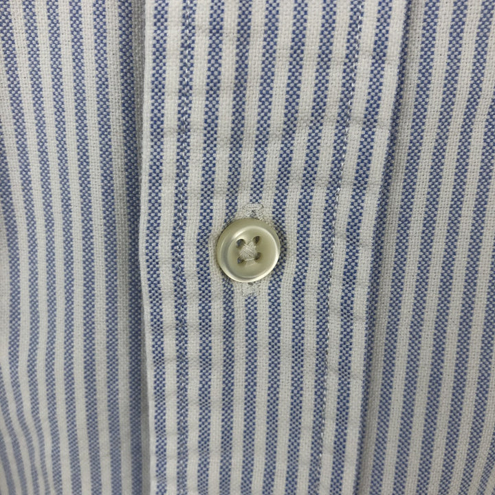 Ralph Lauren BLAKE long sleeve button-down striped shirt, men's size L cotton white type Vintage Second Hand