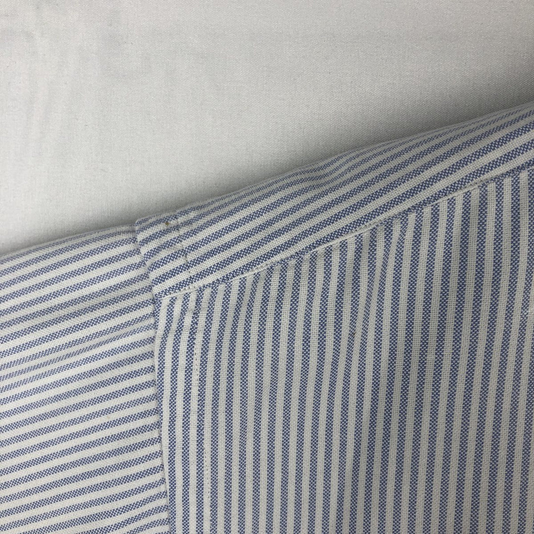 Ralph Lauren BLAKE long sleeve button-down striped shirt, men's size L cotton white type Vintage Second Hand
