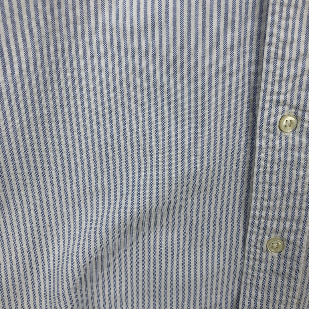 Ralph Lauren BLAKE long sleeve button-down striped shirt, men's size L cotton white type Vintage Second Hand
