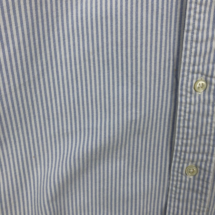 Ralph Lauren BLAKE long sleeve button-down striped shirt, men's size L cotton white type Vintage Second Hand