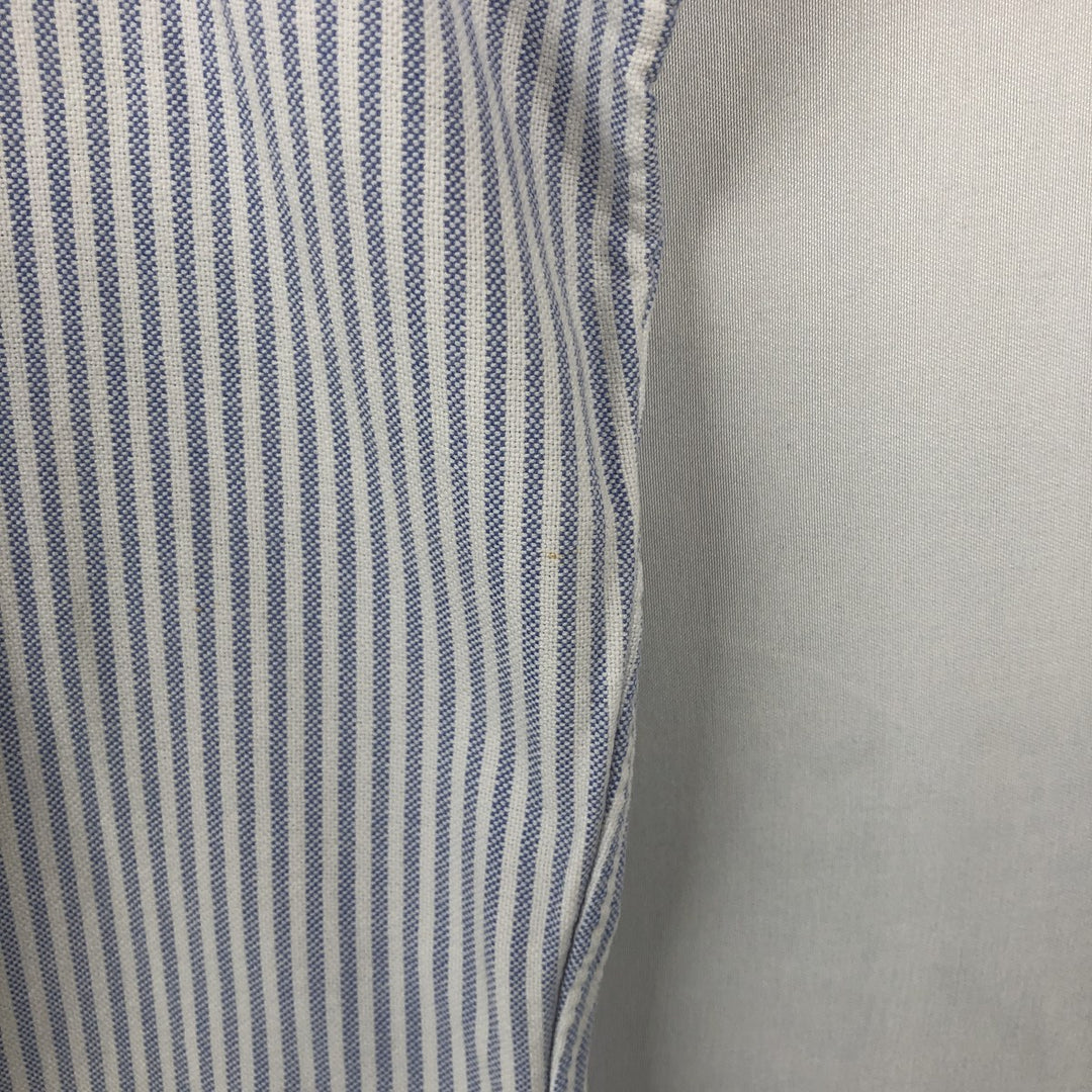 Ralph Lauren BLAKE long sleeve button-down striped shirt, men's size L cotton white type Vintage Second Hand