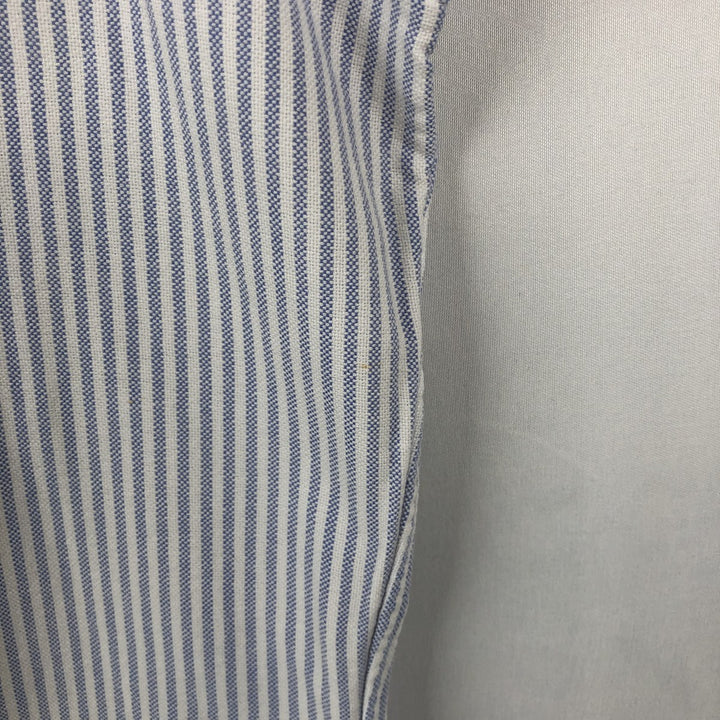 Ralph Lauren BLAKE long sleeve button-down striped shirt, men's size L cotton white type Vintage Second Hand