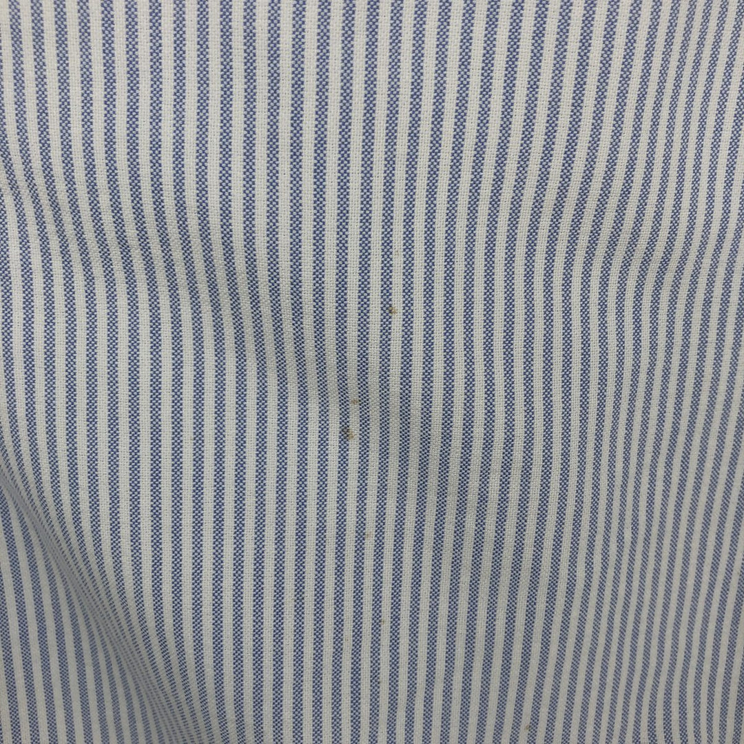 Ralph Lauren BLAKE long sleeve button-down striped shirt, men's size L cotton white type Vintage Second Hand