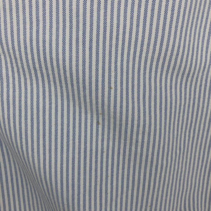 Ralph Lauren BLAKE long sleeve button-down striped shirt, men's size L cotton white type Vintage Second Hand