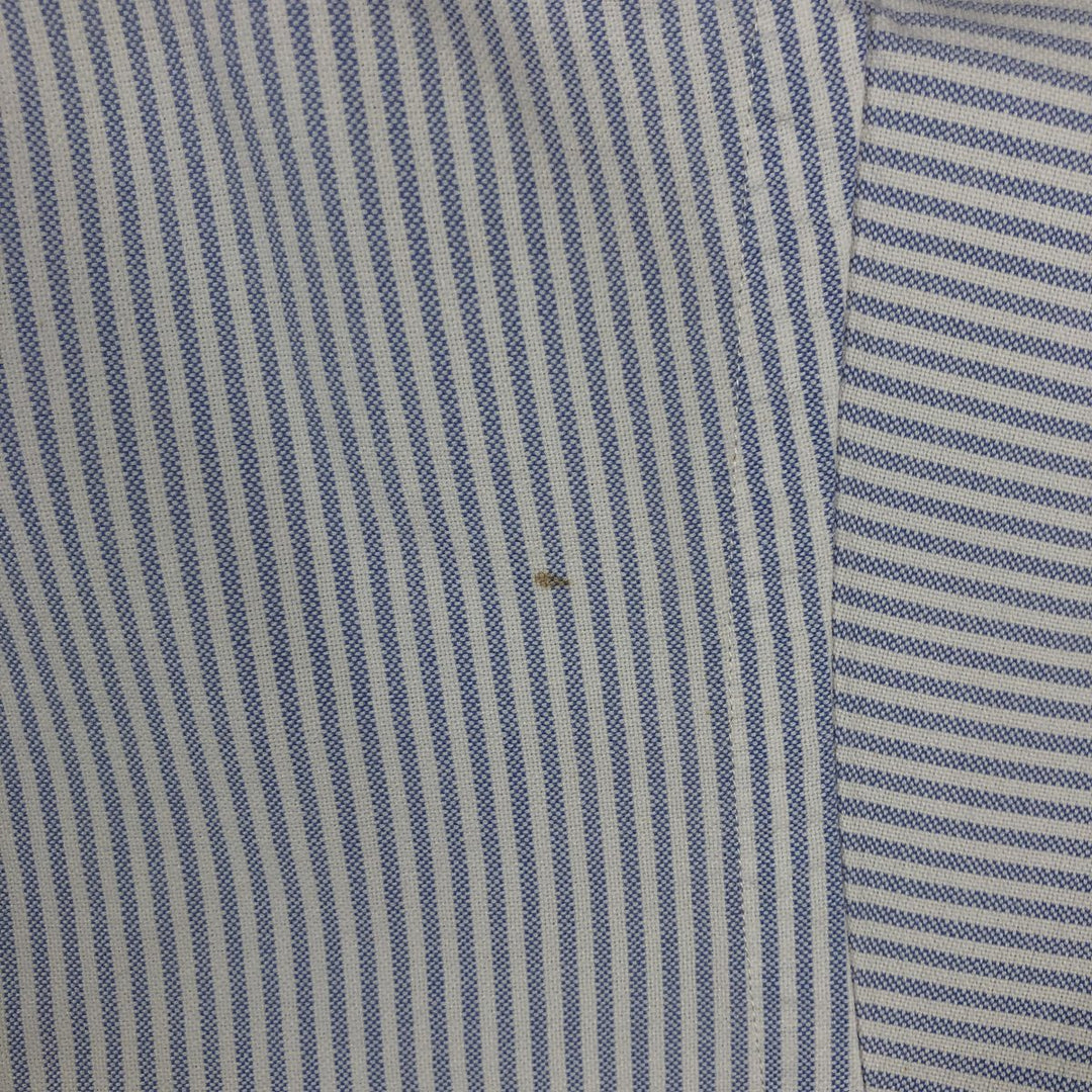 Ralph Lauren BLAKE long sleeve button-down striped shirt, men's size L cotton white type Vintage Second Hand
