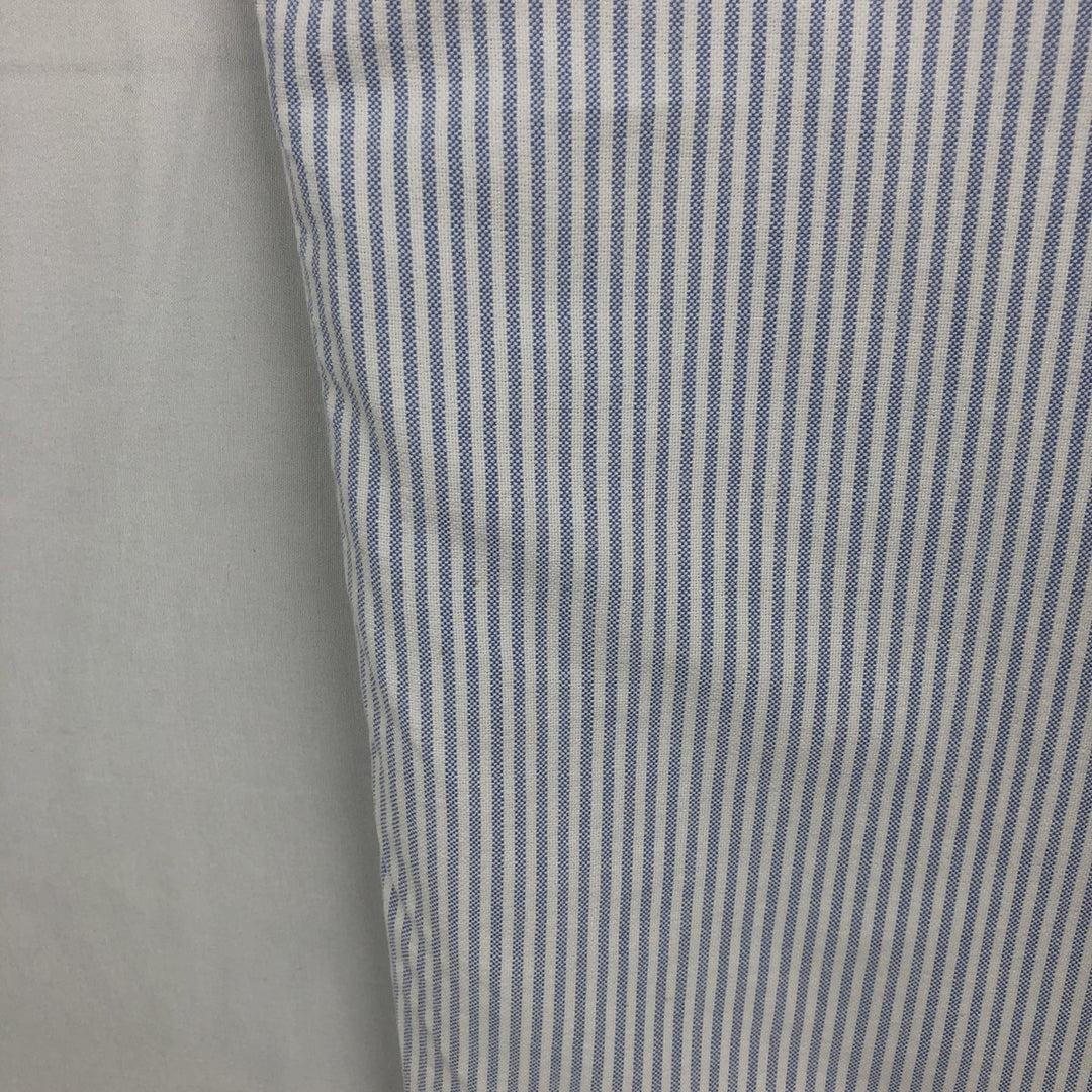Ralph Lauren BLAKE long sleeve button-down striped shirt, men's size L cotton white type Vintage Second Hand
