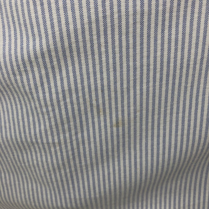 Ralph Lauren BLAKE long sleeve button-down striped shirt, men's size L cotton white type Vintage Second Hand