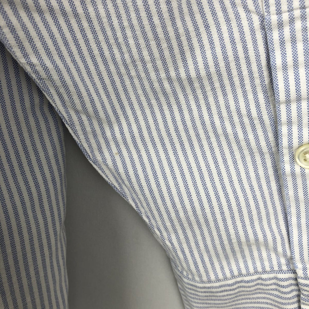 Ralph Lauren BLAKE long sleeve button-down striped shirt, men's size L cotton white type Vintage Second Hand