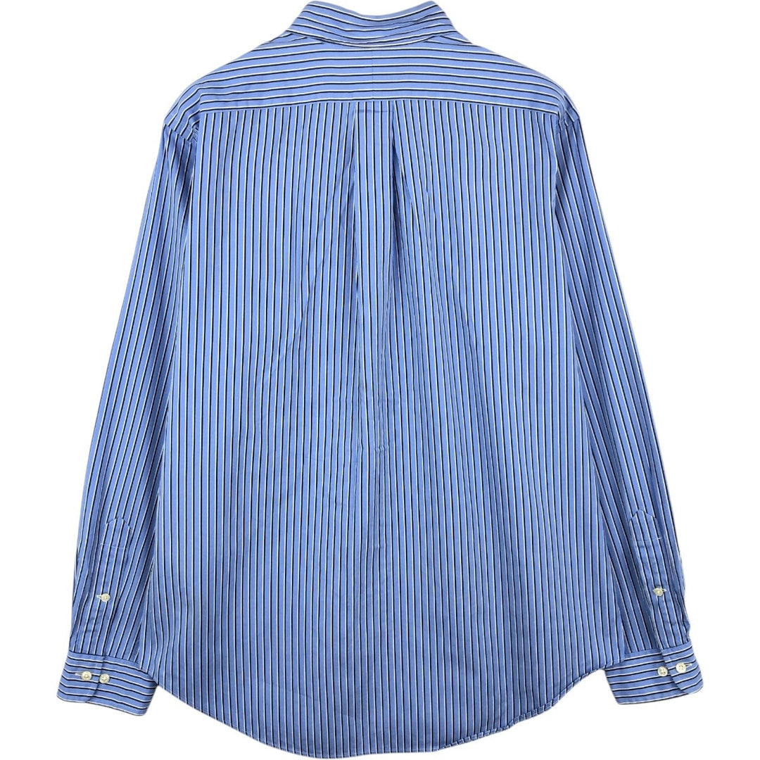 Ralph Lauren Classic Fit Long Sleeve Button Down Striped Shirt Men's M cotton Blue type light blue Vintage Second Hand