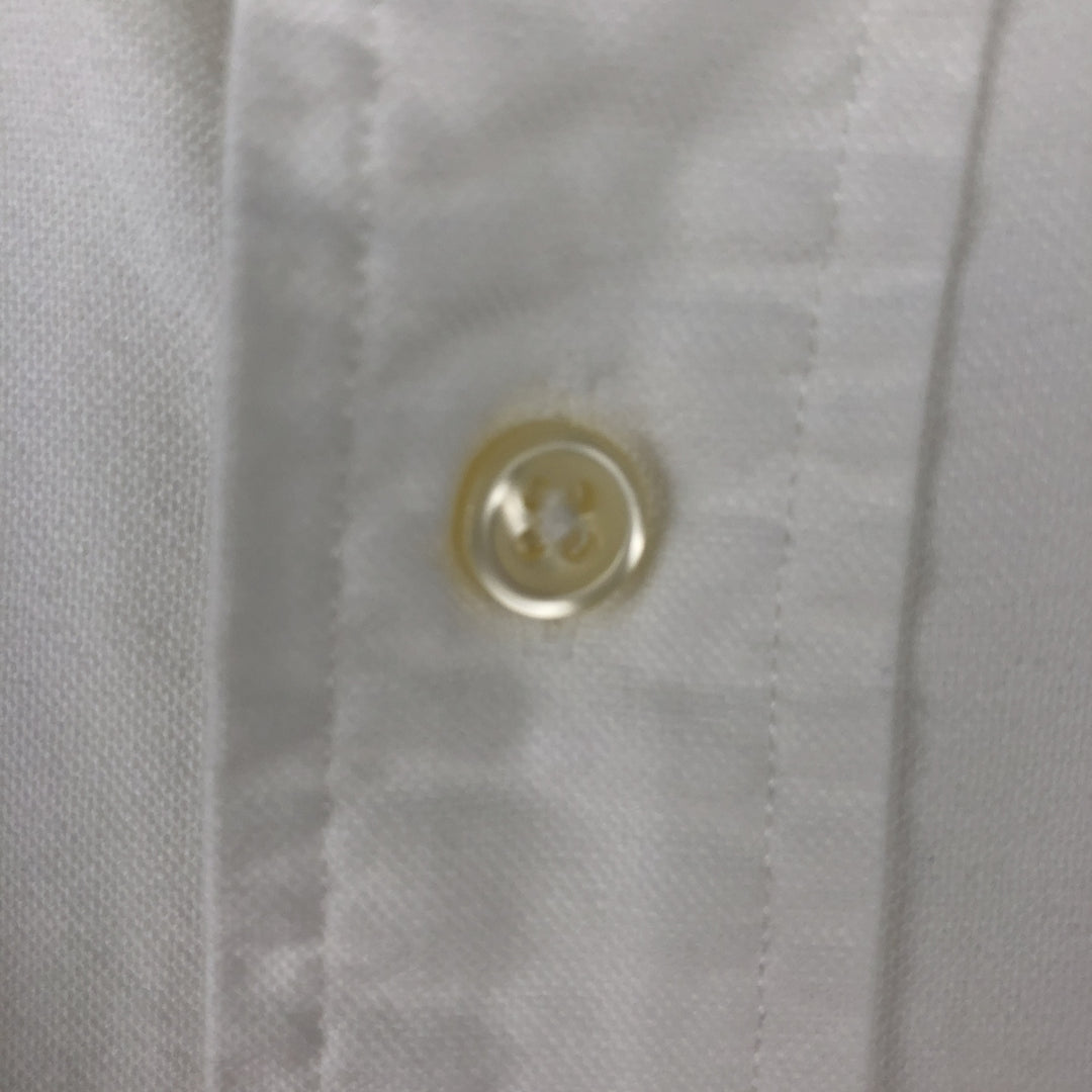 Ralph Lauren Classic Fit long sleeve button down shirt, men's size M cotton white type Vintage Second Hand