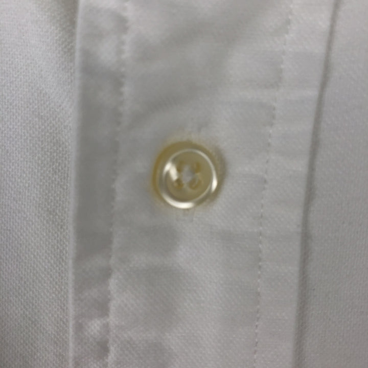 Ralph Lauren Classic Fit long sleeve button down shirt, men's size M cotton white type Vintage Second Hand