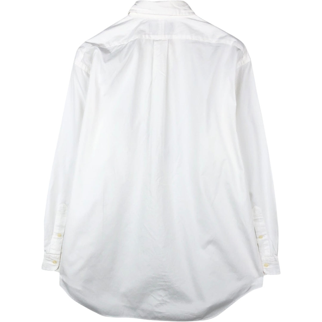 Ralph Lauren YARMOUTH long sleeve button down shirt, men's XL size cotton white type Vintage Second Hand