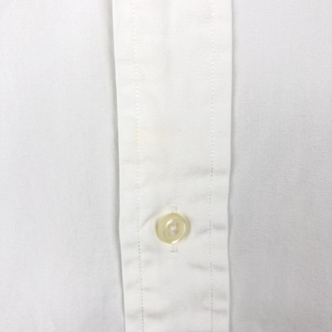 Ralph Lauren YARMOUTH long sleeve button down shirt, men's XL size cotton white type Vintage Second Hand