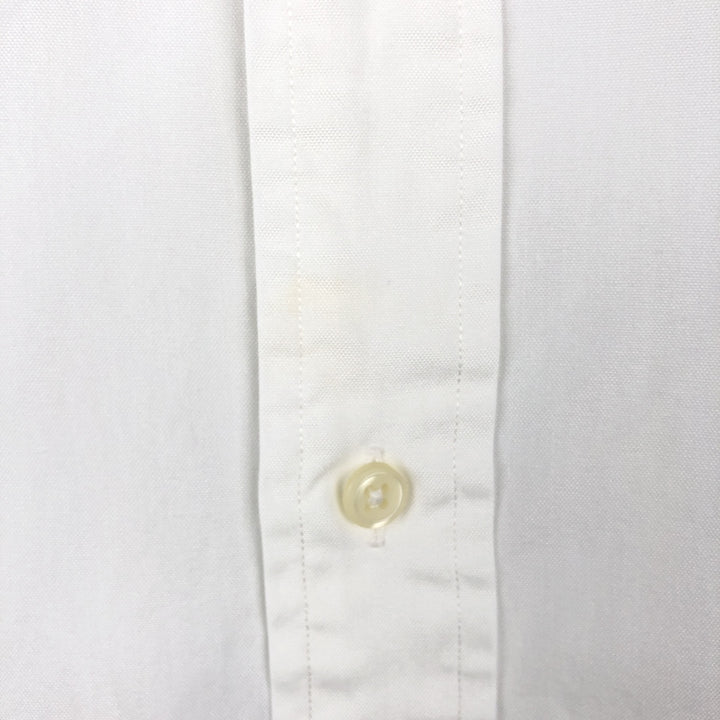 Ralph Lauren YARMOUTH long sleeve button down shirt, men's XL size cotton white type Vintage Second Hand