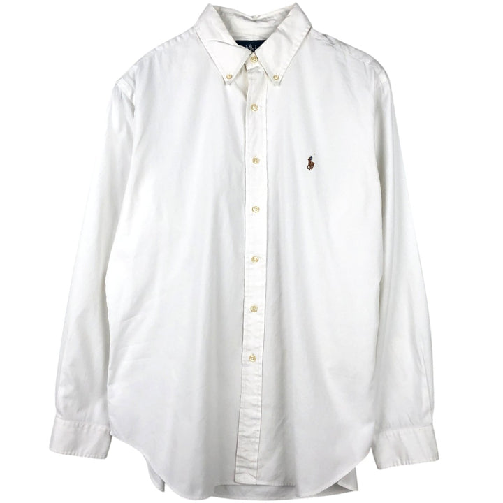 Ralph Lauren Classic Fit Long Sleeve Button Down Shirt Men's XL cotton white type Vintage Second Hand