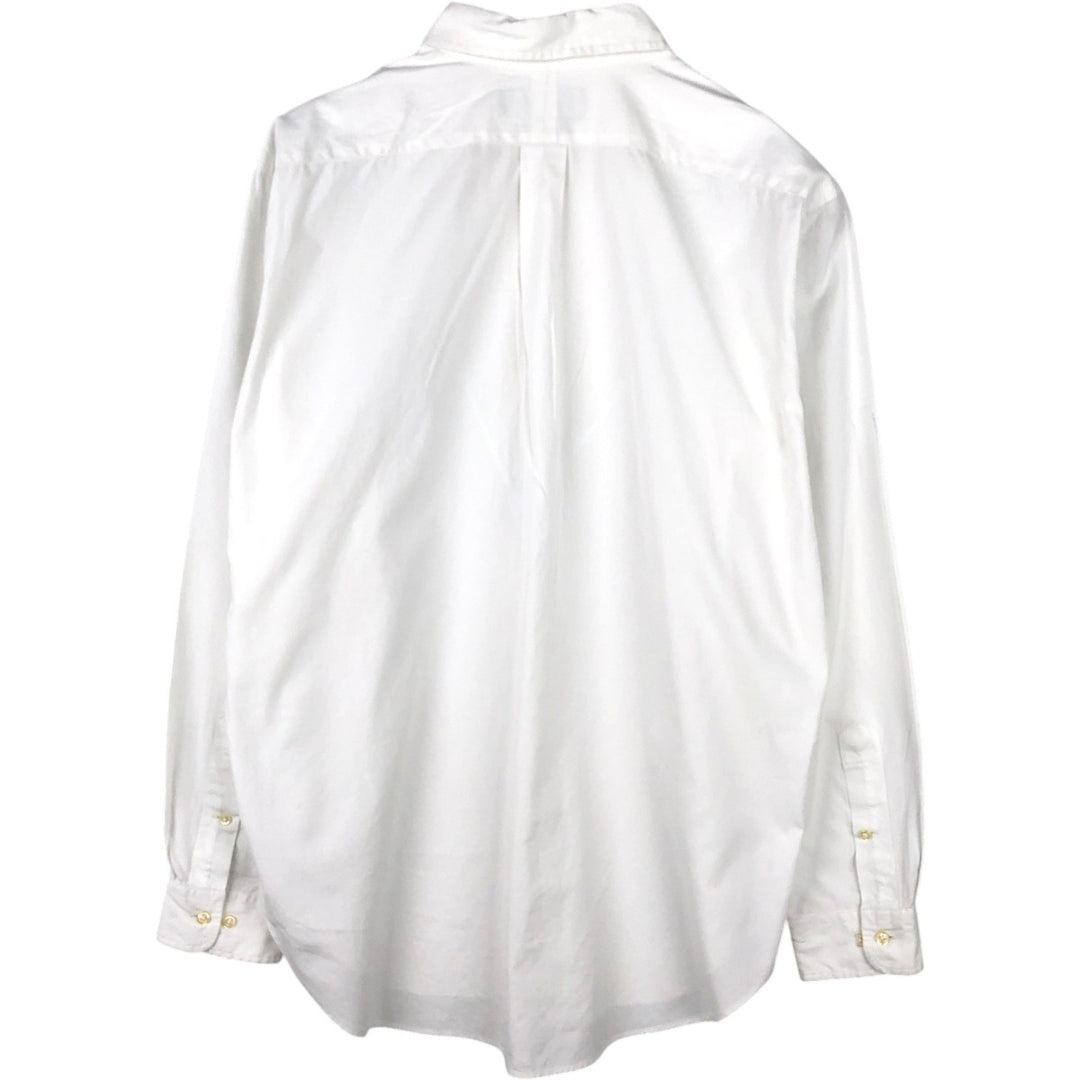 Ralph Lauren Classic Fit Long Sleeve Button Down Shirt Men's XL cotton white type Vintage Second Hand