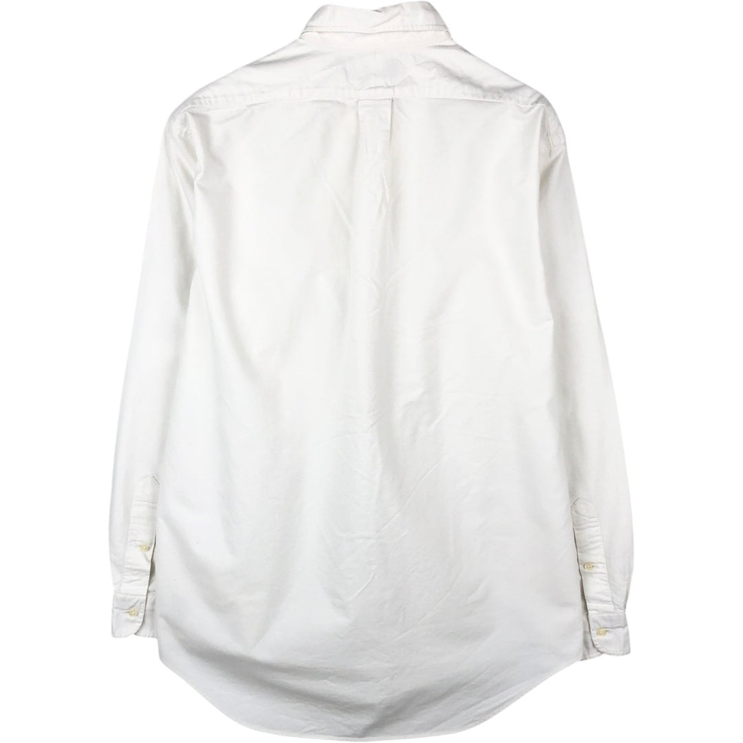 Ralph Lauren YARMOUTH long sleeve button down shirt, men's size L cotton white type Vintage Second Hand