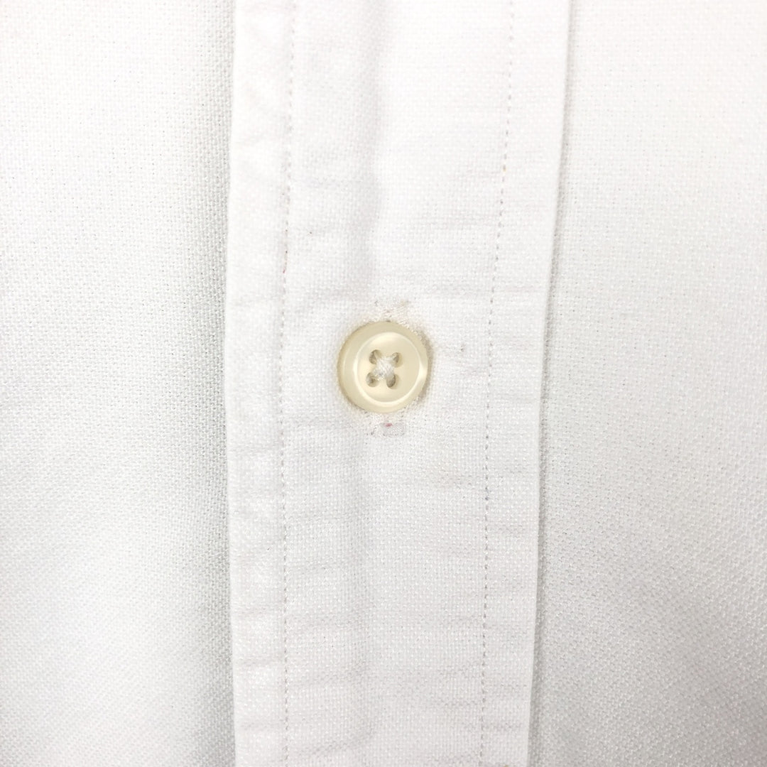Ralph Lauren YARMOUTH long sleeve button down shirt, men's size L cotton white type Vintage Second Hand
