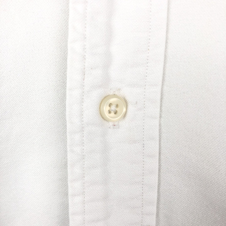 Ralph Lauren YARMOUTH long sleeve button down shirt, men's size L cotton white type Vintage Second Hand