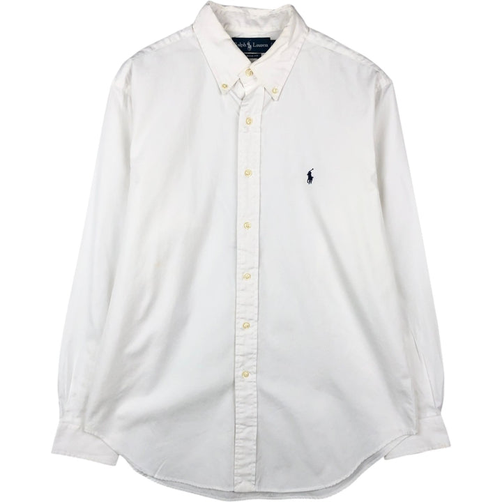 Ralph Lauren Classic Fit Long Sleeve Button Down Shirt Men's XL cotton white type Vintage Second Hand