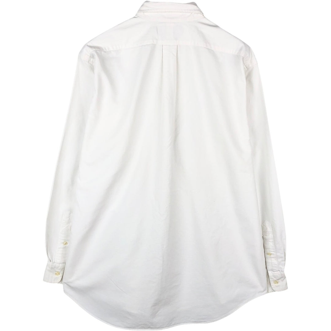 Ralph Lauren Classic Fit Long Sleeve Button Down Shirt, Men's Size L cotton white type Vintage Second Hand