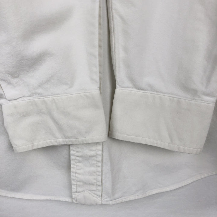 Ralph Lauren Classic Fit Long Sleeve Button Down Shirt, Men's Size L cotton white type Vintage Second Hand