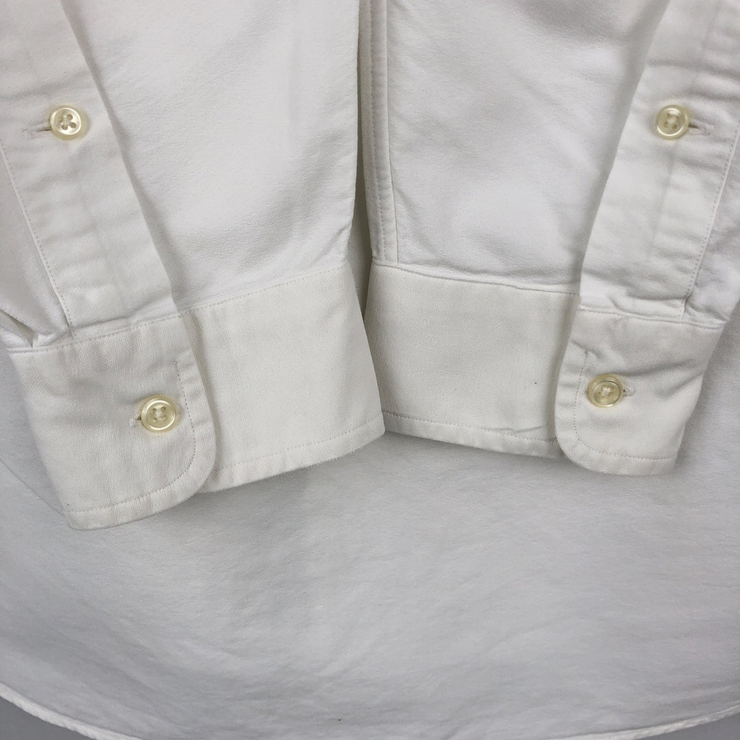 Ralph Lauren Classic Fit Long Sleeve Button Down Shirt, Men's Size L cotton white type Vintage Second Hand